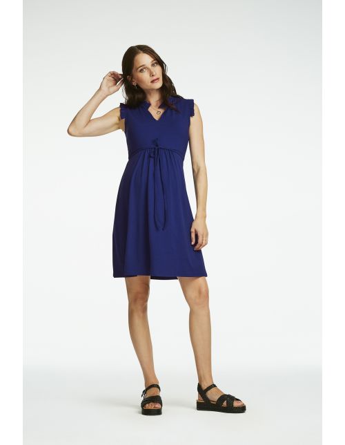 Queen Mum Jurk Dili - Sodalite Blue