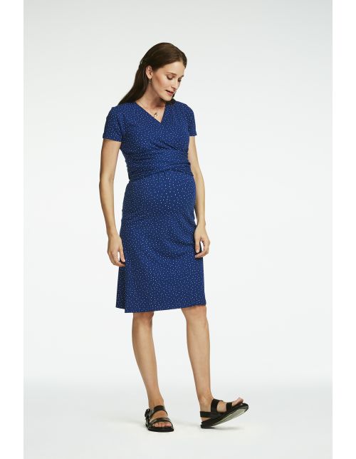 Queen Mum Jurk met voedingsfunctie Shanghai - Sodalite Blue