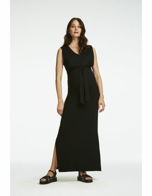 Queen Mum Maxi-jurk met voedingsfunctie Jakarta - Black