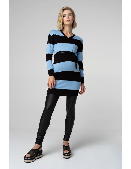 Supermom Jurk Blue Stripe - Placid Blue