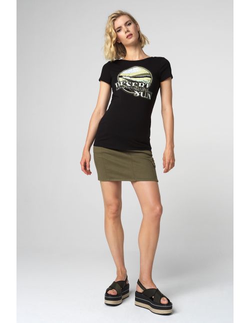 Supermom T-shirt Dessert Sun - Black