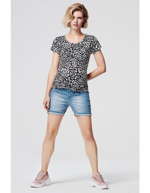 Supermom T-shirt Leopard - Black