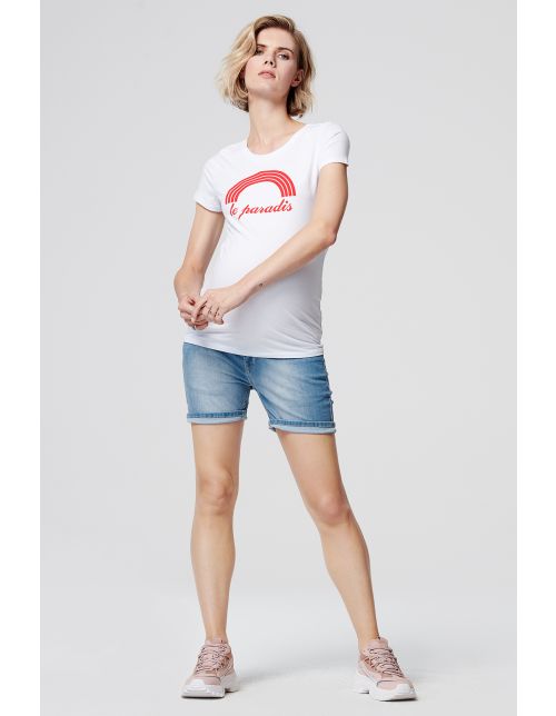 Supermom T-shirt Paradis - Optical White