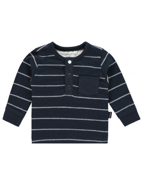 Noppies Longsleeve Applewood str - Dark Sapphire