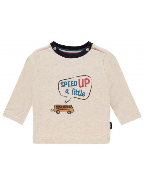 Noppies Longsleeve Massena - Whisper white melange