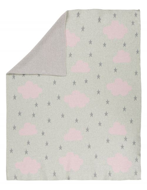 Alvi Crib blanket 75x100cm - Orchid pink