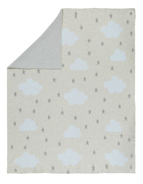 Alvi Crib blanket 75x100cm - Starlight blue