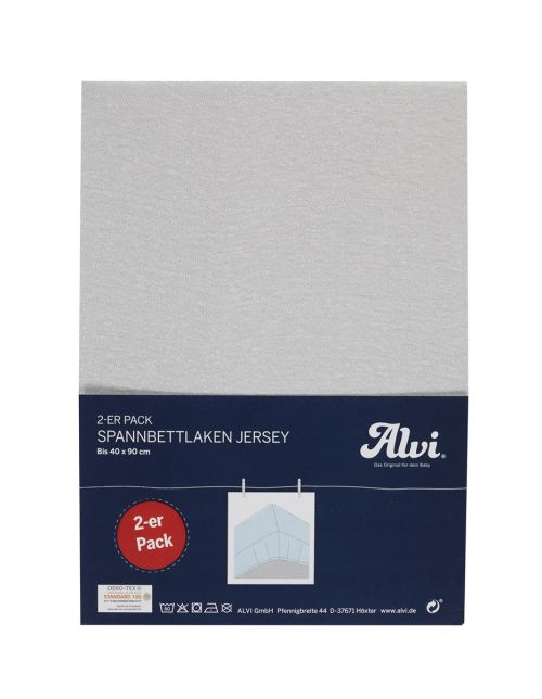 Alvi Ledikant hoeslaken - Silver