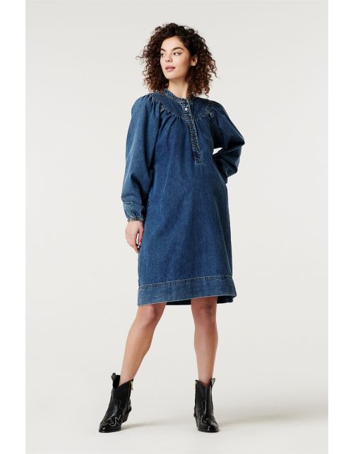 Denim nursing dress sale