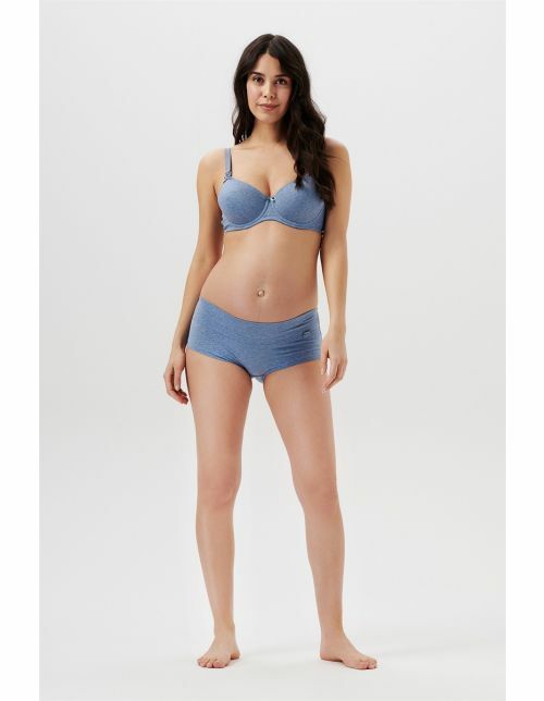 Noppies Short Cotton Melange - Blue Melange