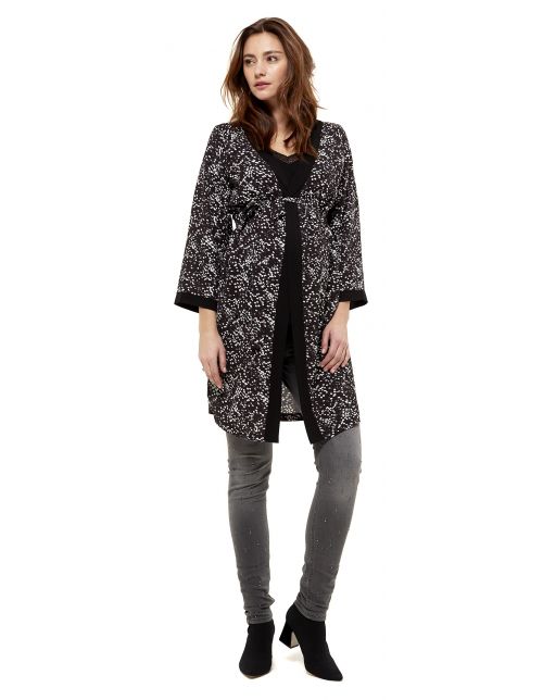 Queen Mum Straight Umstandsjeans - Grey Denim