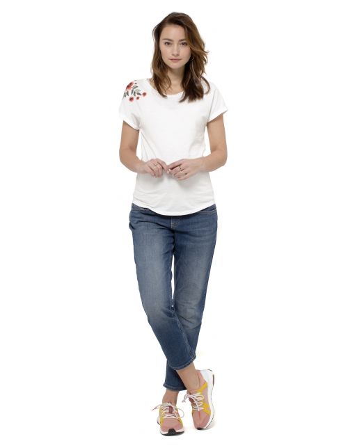 Queen Mum Boyfriend jeans - Mid Bleu