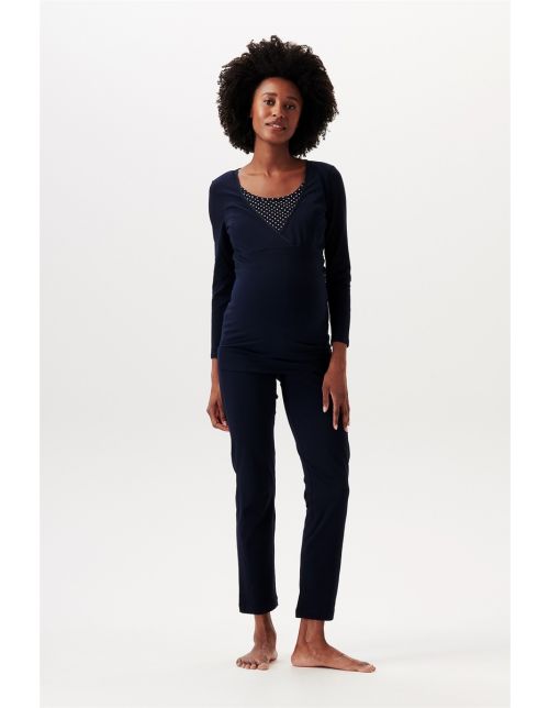 Pyjama d'Allaitement pour Femme, Ensemble de Nuit, Vêtements de Grossesse,  Automne