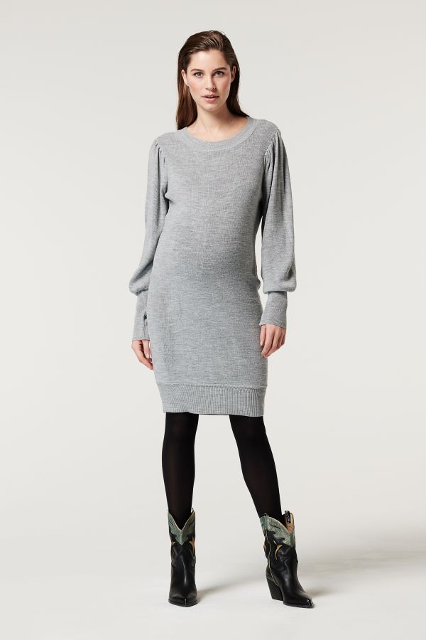 Supermom Dress Knit - Grey Melange