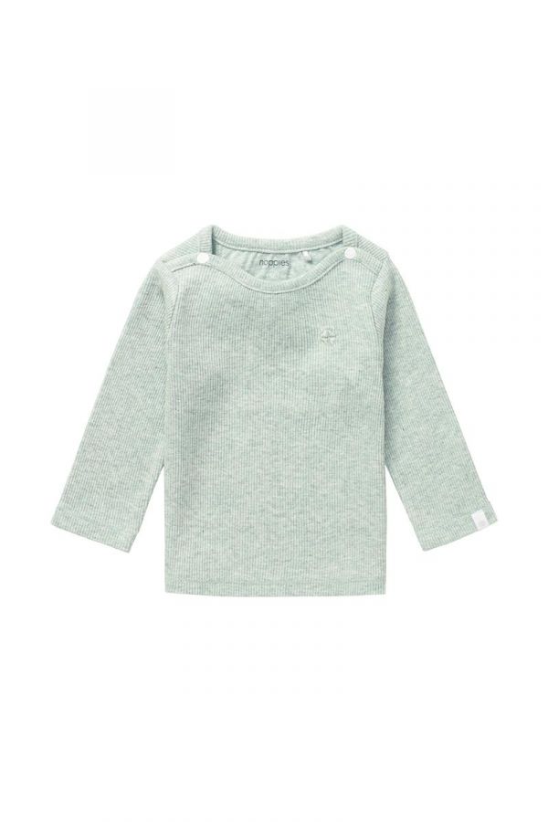 Noppies T-shirt manches longues Natal - Grey Mint Melange