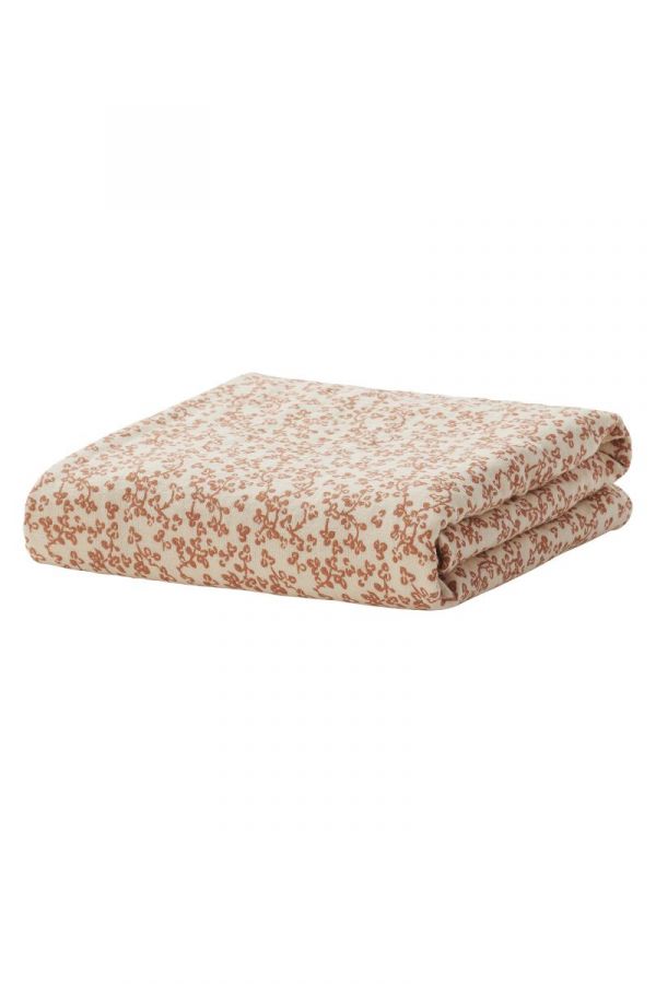 Single Muslin Cloth Botanical 120x120 cm Fog