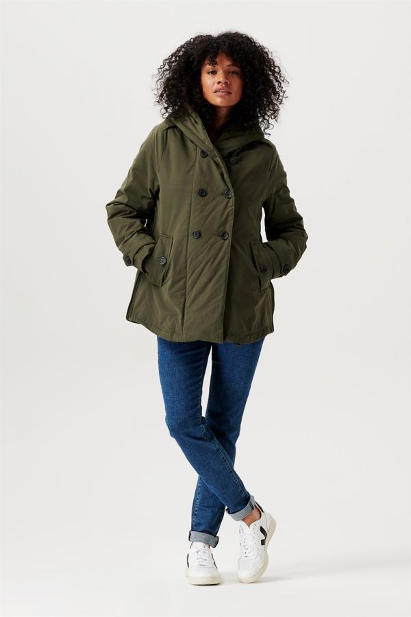 Noppies Umstandsjacke Winter Abby 2-way - Olive