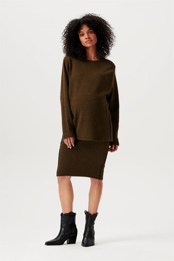 Noppies Nursing Jumper Onarga - dark olive