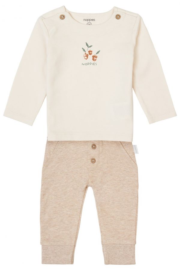 Noppies Set shirt Samoset - Online only - Sand Melange