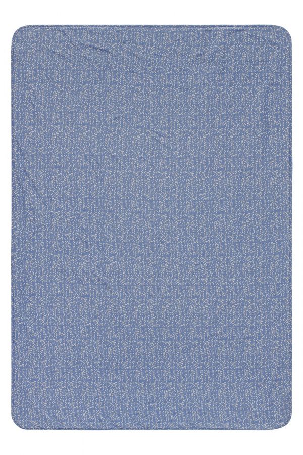 Noppies Cot sheet Teddy Fancy Dot cot blanket - Colony Blue