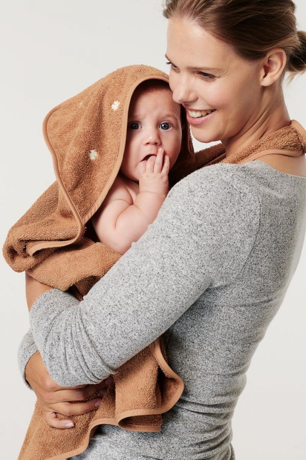 Noppies Baby hooded towel Wearable hooded towel 110cm - Indian Tan