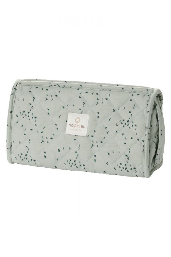 Noppies Trousse à langer Botanical 9x16x26 cm - Puritan Gray