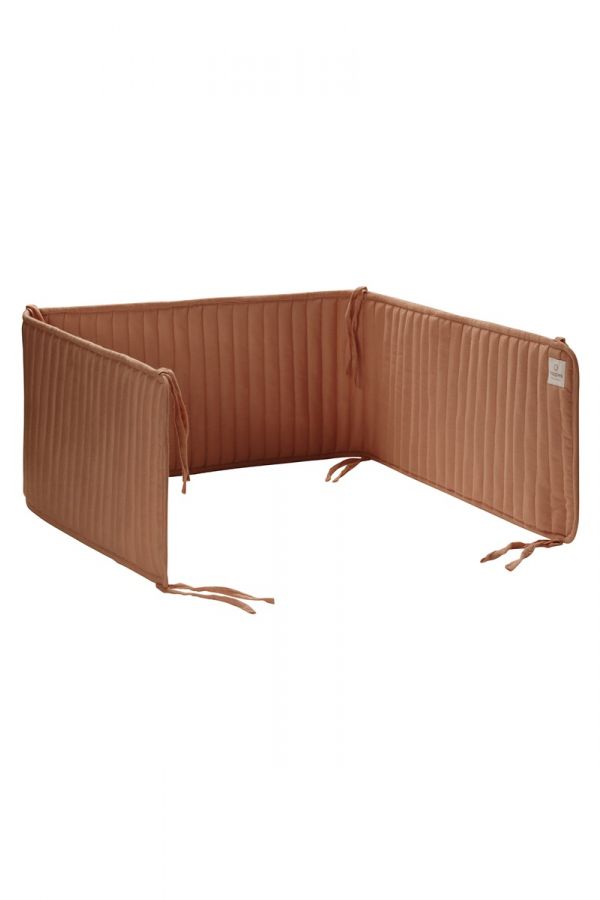 Noppies Boxbumper Quilted bed bumper cot - Indian Tan