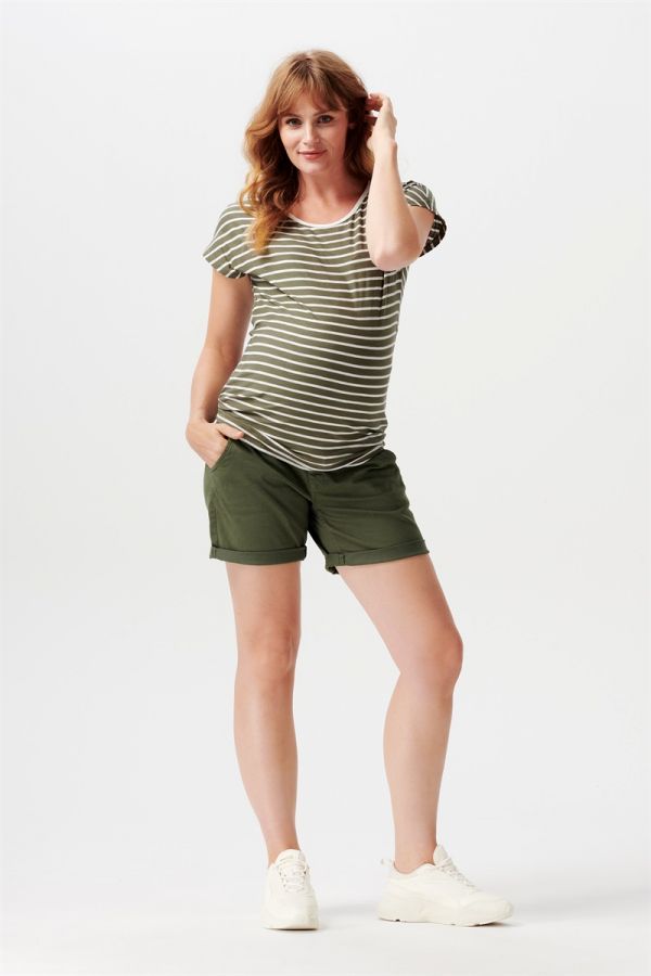 Noppies Umstandsshorts Brooklyn - Dusty Olive
