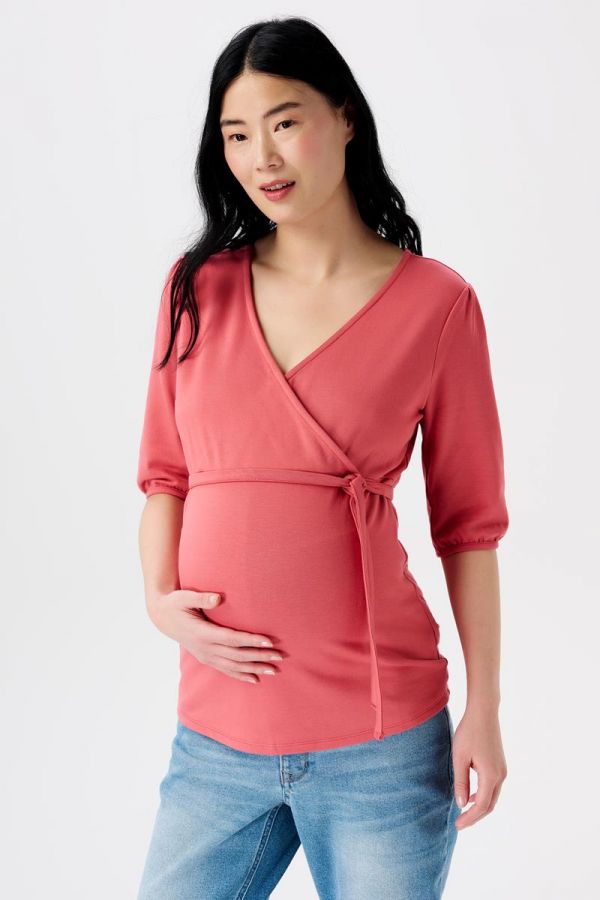 Noppies Nursing t-shirt Embu - Mineral Red