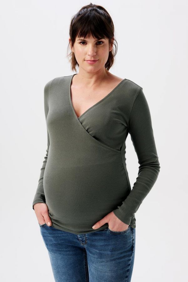 Noppies Nursing shirt Sara - Olive