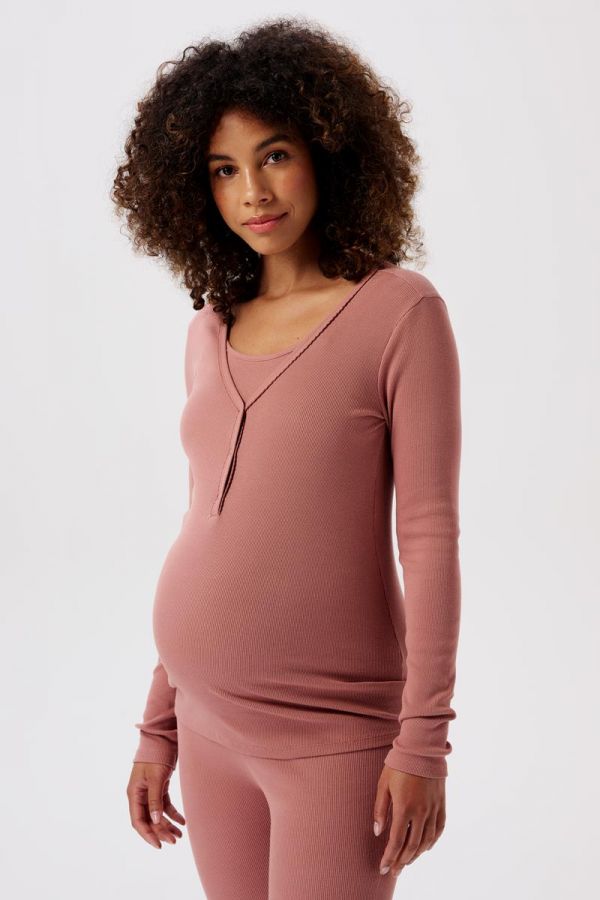 Noppies Nursing pyjama top Amala - Burlwood