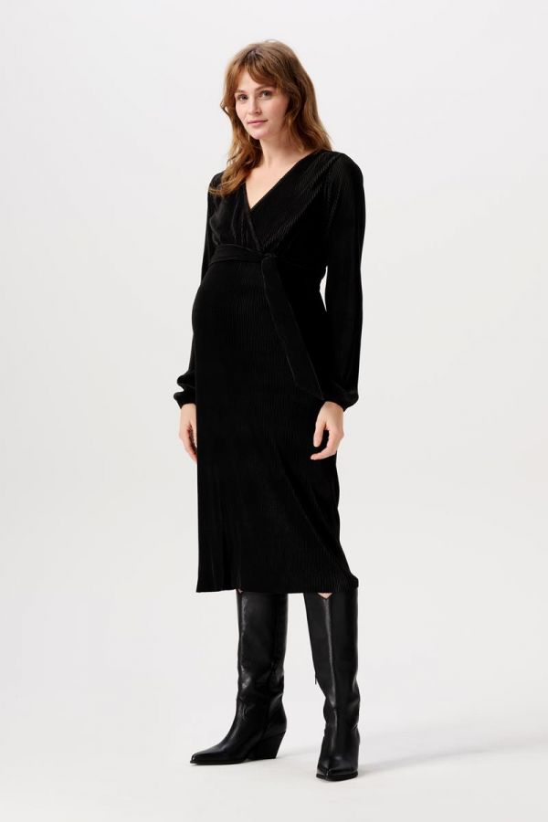 Jurk met voedingsfunctie Habra Black