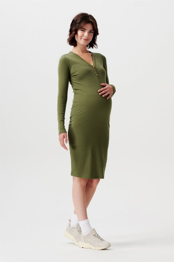 Supermom Nursing dress Eufaula - Olivine