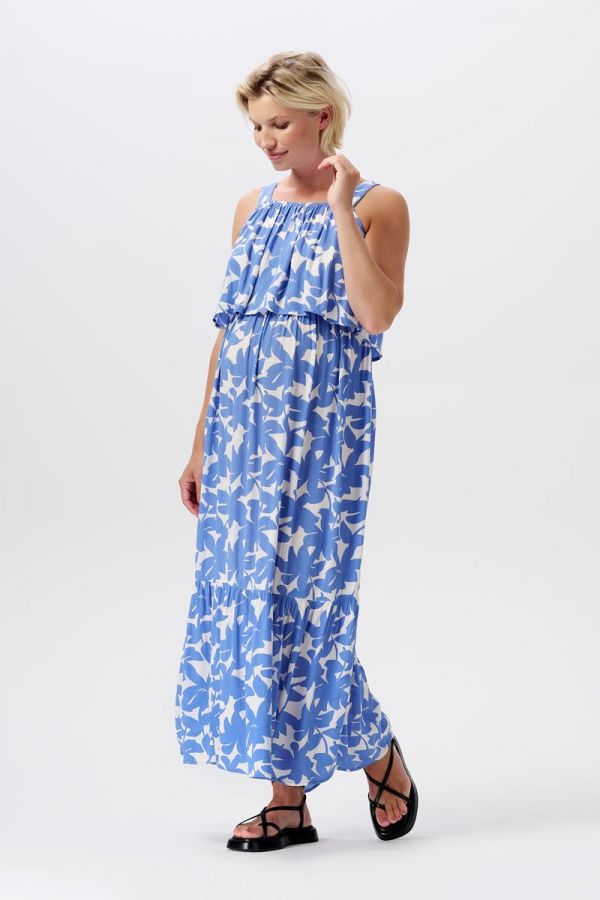 Noppies Robe longue d'allaitement Han - Cornflower Big Flower