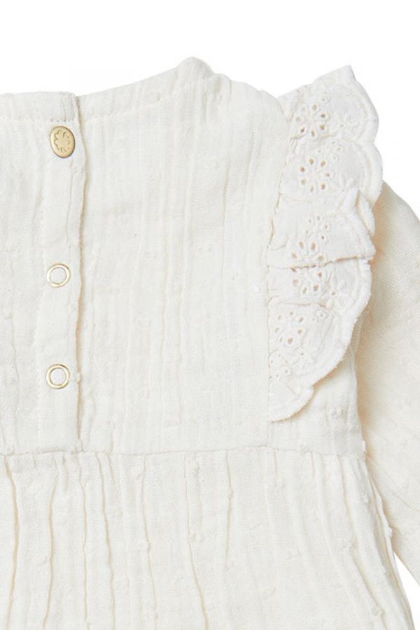 Noppies Baby Jurk Cologne Whitecap Gray