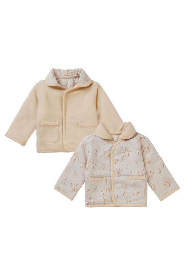 Noppies Jacket Benton - Reversible - Oatmeal