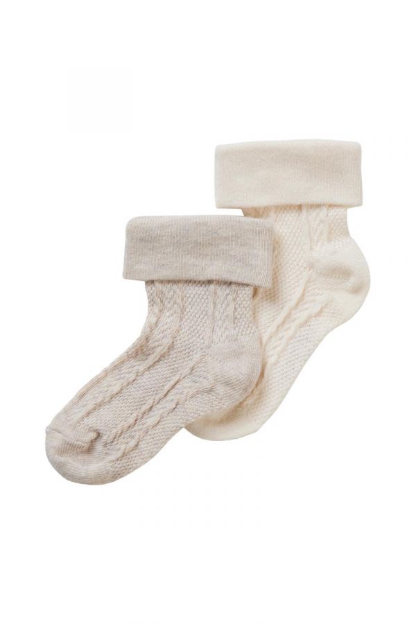 Noppies Socks (2 pairs) Carlton - Oatmeal