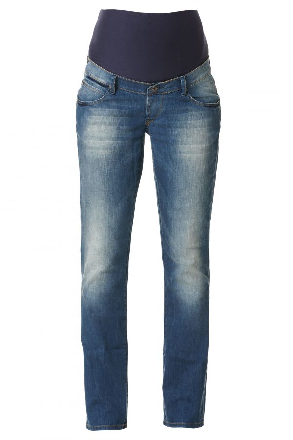 Noppies Straight Umstandsjeans Chelsea Long - Stone Wash