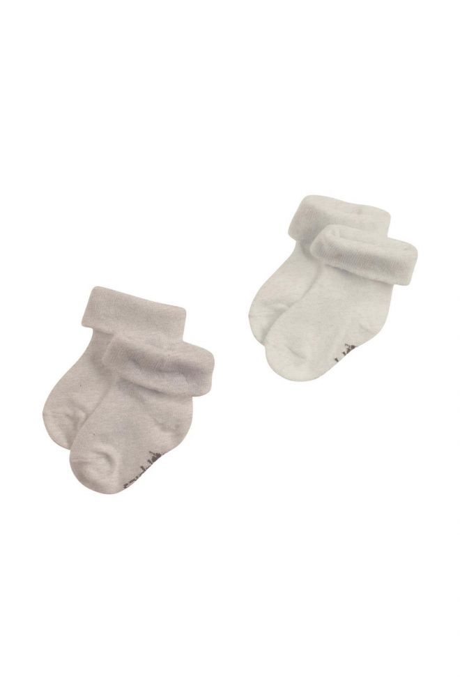Noppies Baby Chaussettes (2 paires) Kai - Taupe Melange