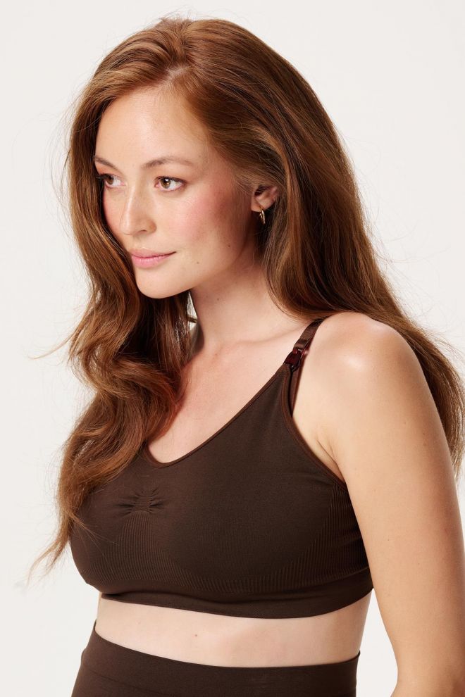 Noppies Maternity Soutien gorge allaitement sans couture Hura Sensil Breeze - Coffee Bean