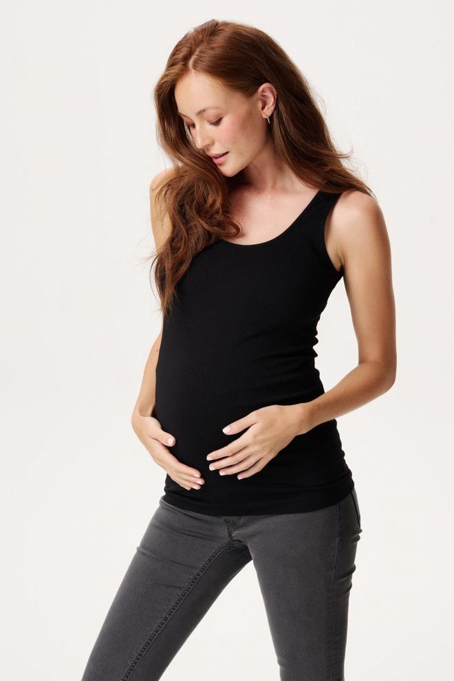 Noppies Maternity Tanktop rib Sama - Black