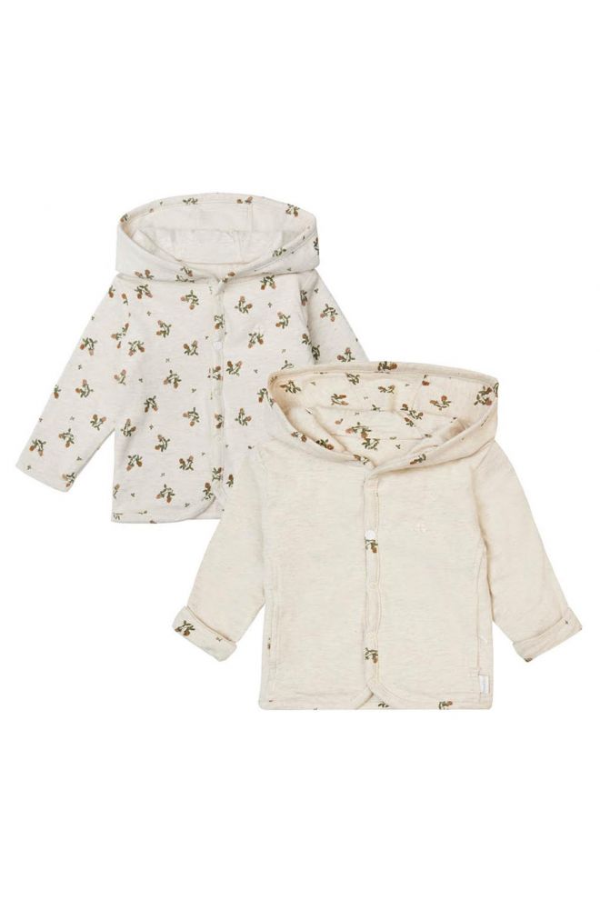 Noppies Baby Strickjacke Niederau - Reversible - Oatmeal