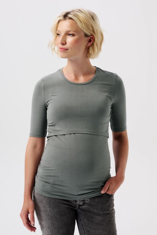 Noppies Maternity T-shirt d'allaitement Juli - Sage