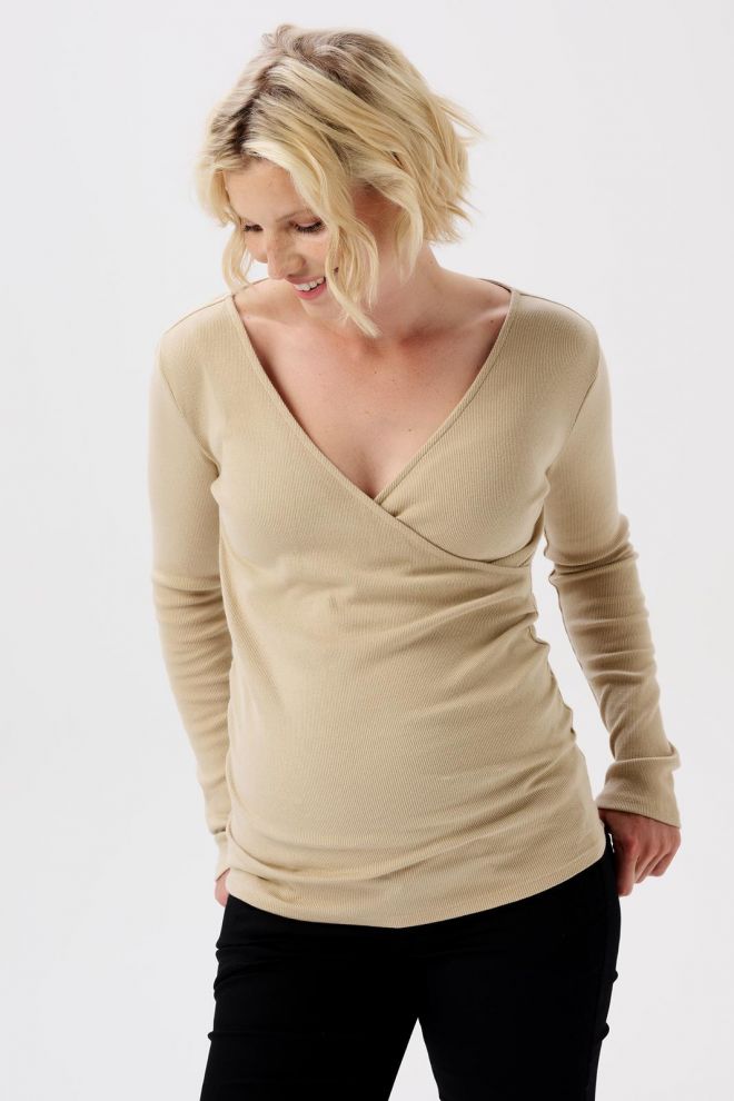 Noppies Maternity Still-Shirt Sara - White Pepper