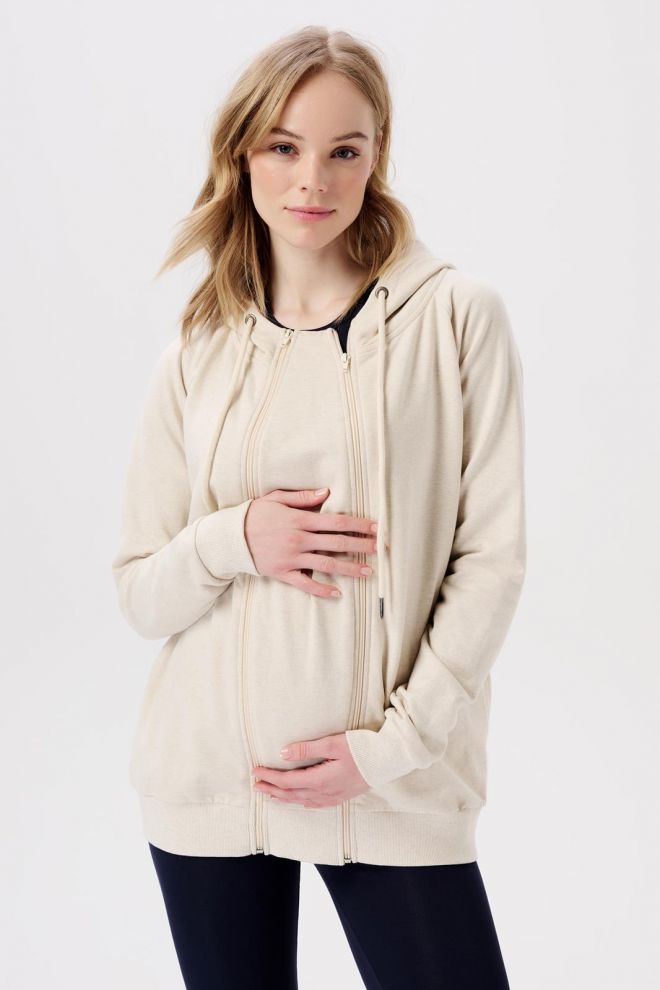 Noppies Maternity Cardigan Romee - Oatmeal Noppies Maternity Cardigan Romee - Oatmeal