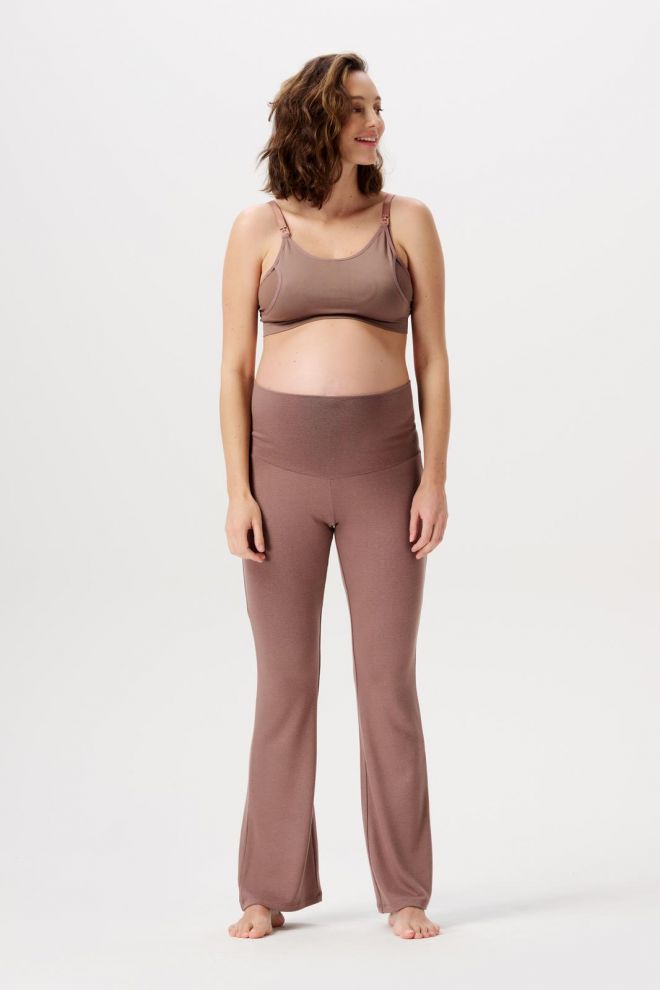 Noppies Maternity Pantalon casual flared Luci - Deep Taupe