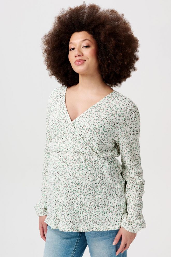 Noppies Maternity Blouse Janice - Cream minimal flower