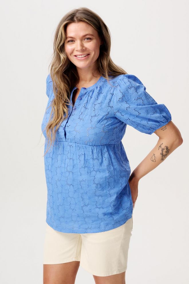 Noppies Maternity Blouse Karlijn - Cornflower