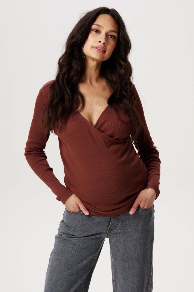 Noppies Maternity Still-Shirt Sara - Cappucino