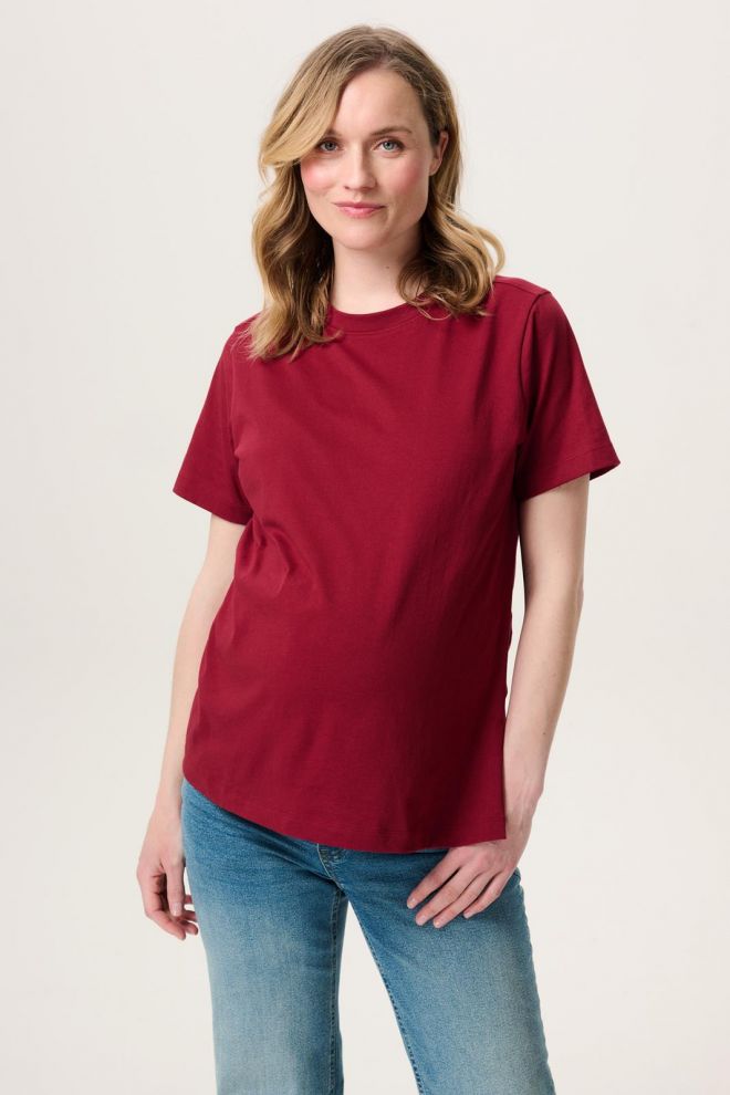 Noppies Maternity Voedings t-shirt Ifke - Tibetan Red